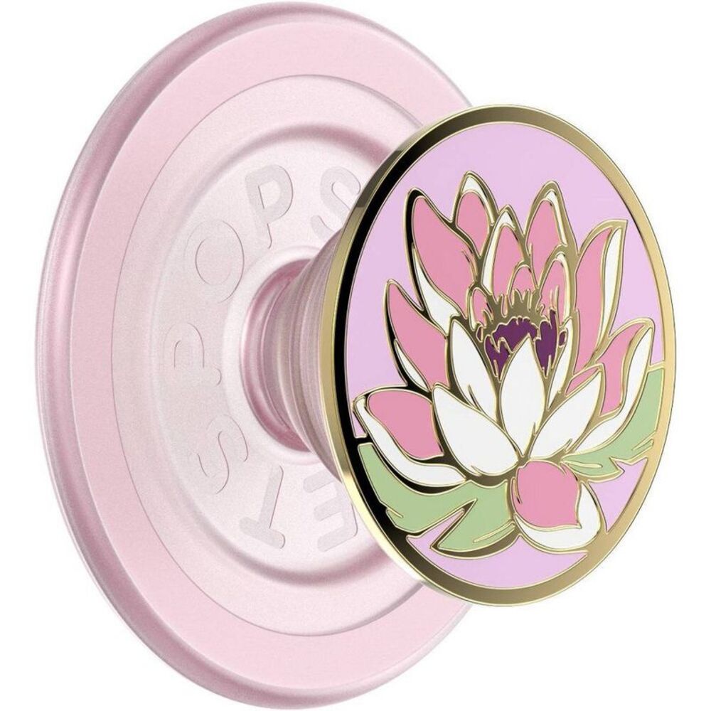 Magnetic Enamel Phone Grip with MagSafe Ring - Water Lily